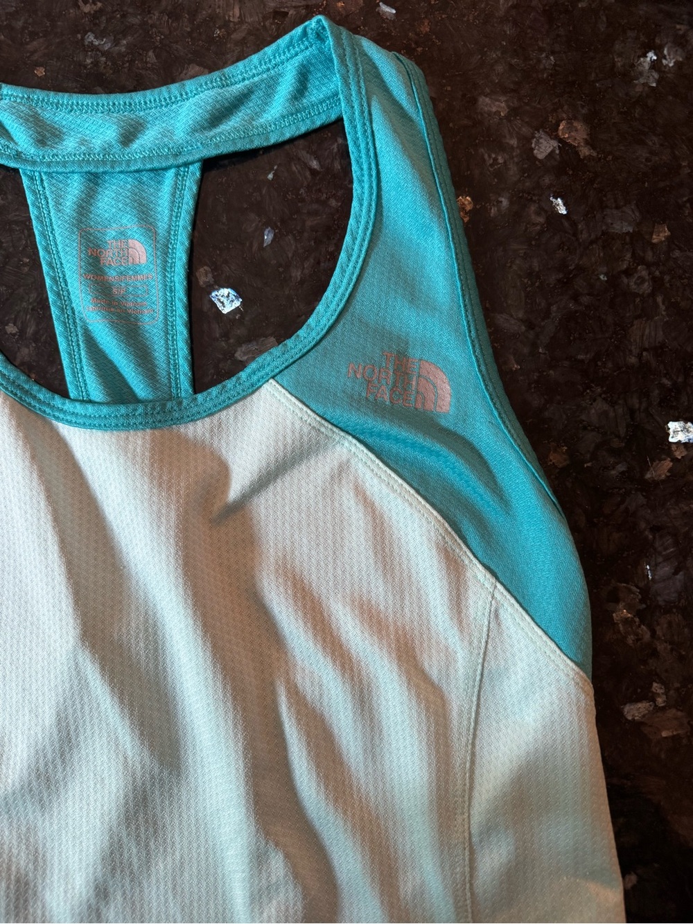 The North Face Aqua and Teal Racerback Sports Tank